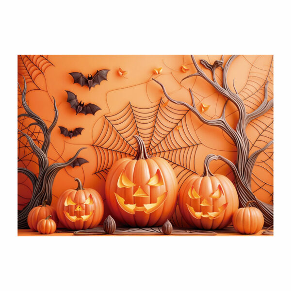 Fundo Fotográfico Halloween Abobora Tecido 2,20m x 1,50m F1186 - Image 3