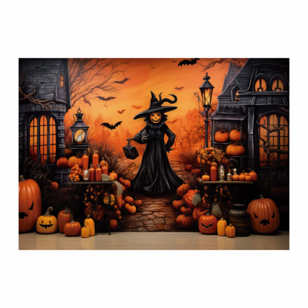 Fundo Fotográfico Halloween Espantalho Tecido 2,20m x 1,50m F1177 - Image 3