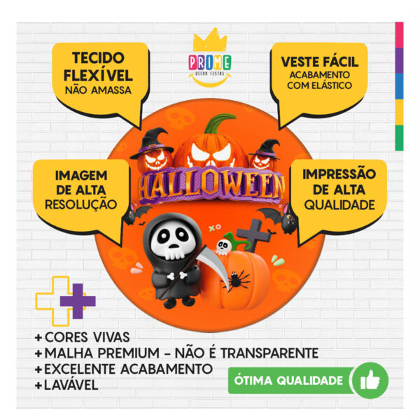 Kit Casado Halloween Painel Redondo Trio Capas Cilindro Retangular - Image 3