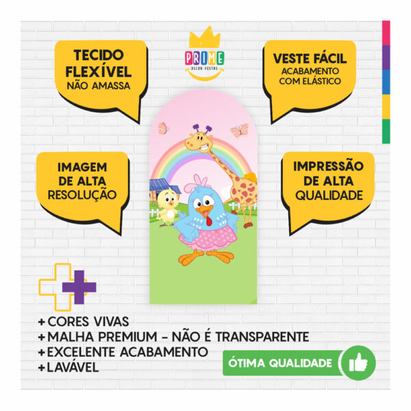 Painel De Festa Romano Decorativo Galinha Pintadinha - Image 3