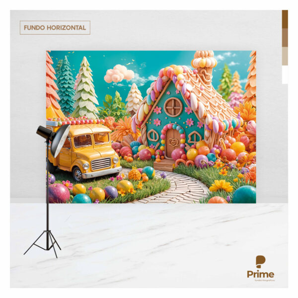 Fundo Fotográfico Dia das Crianças Candy Tecido 2,20m x 1,50m F1112 - Image 4