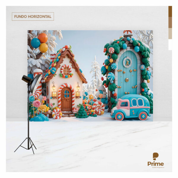Fundo Fotográfico Dia das Crianças Casinha Tecido 2,20m x 1,50m F1113 - Image 4