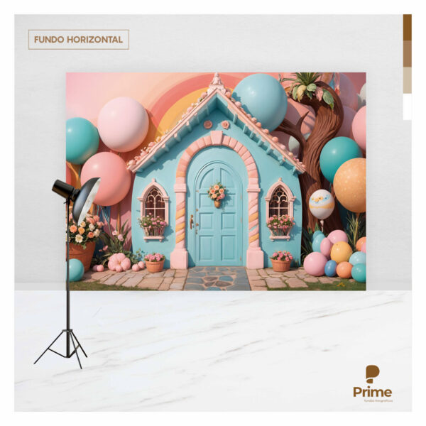 Fundo Fotográfico Dia das Crianças Casinha Tecido 2,20m x 1,50m F1115 - Image 4