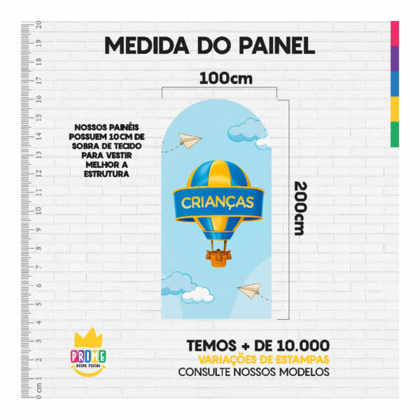 Painel De Festa Romano Decorativo Dia das Crianças - Image 4