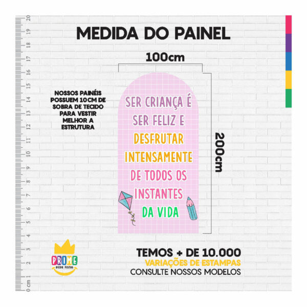 Painel De Festa Romano Decorativo Dia das Crianças - Image 4