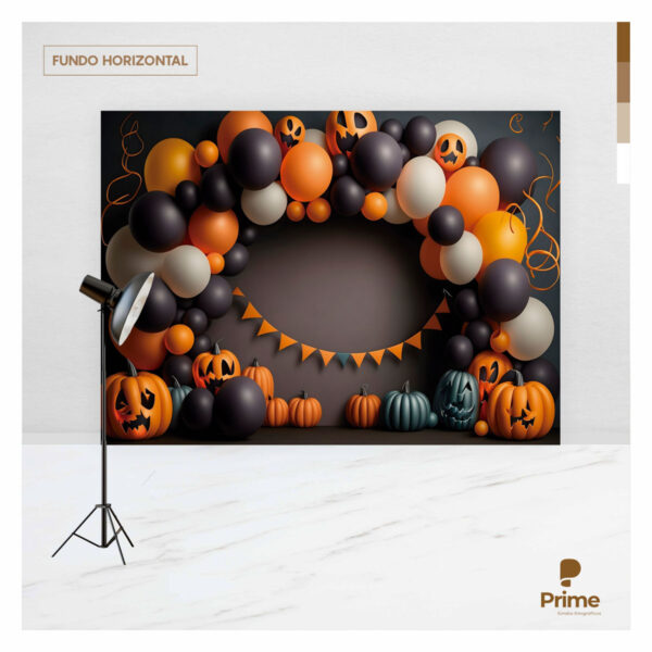 Fundo Fotográfico Halloween Balão Tecido 2,20m x 1,50m F1181 - Image 4
