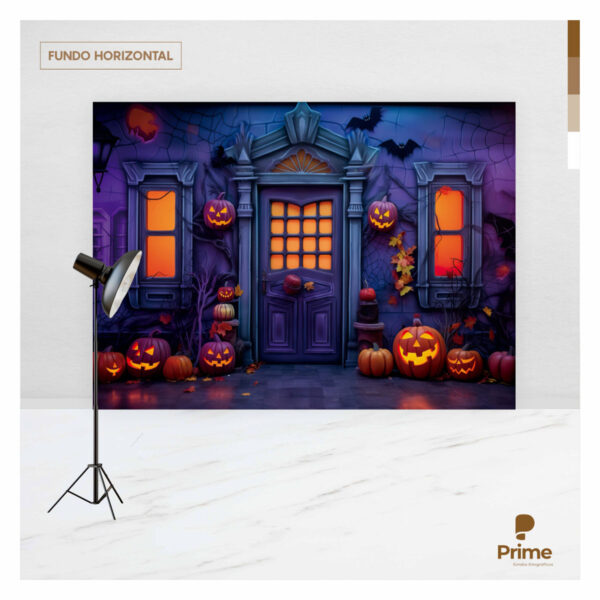 Fundo Fotográfico Halloween Casa Tecido 2,20m x 1,50m F1173 - Image 4