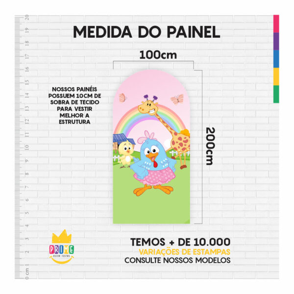 Painel De Festa Romano Decorativo Galinha Pintadinha - Image 4