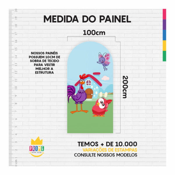 Painel De Festa Romano Decorativo Galinha Pintadinha - Image 4
