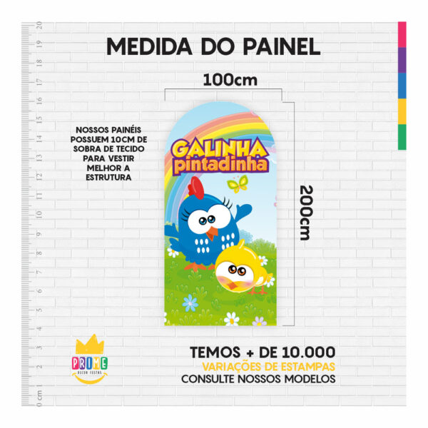 Painel De Festa Romano Decorativo Galinha Pintadinha - Image 4