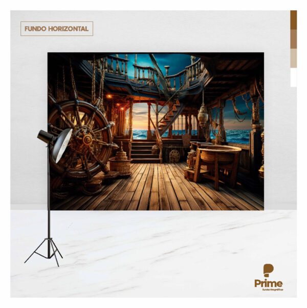 Fundo Fotográfico Cenário Pirata Tecido 2,20m x 1,50m F1041 - Image 4