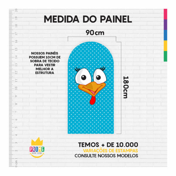Painel De Festa Romano Decorativo Galinha Pintadinha - Image 5
