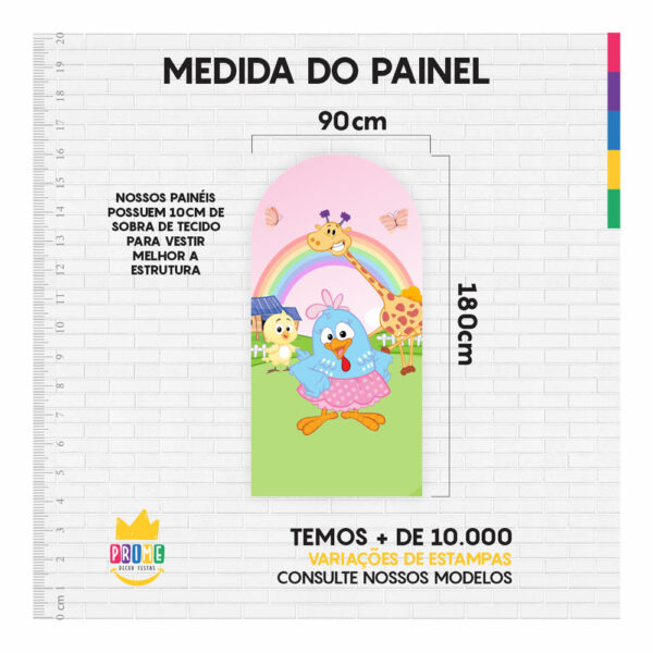 Painel De Festa Romano Decorativo Galinha Pintadinha - Image 5
