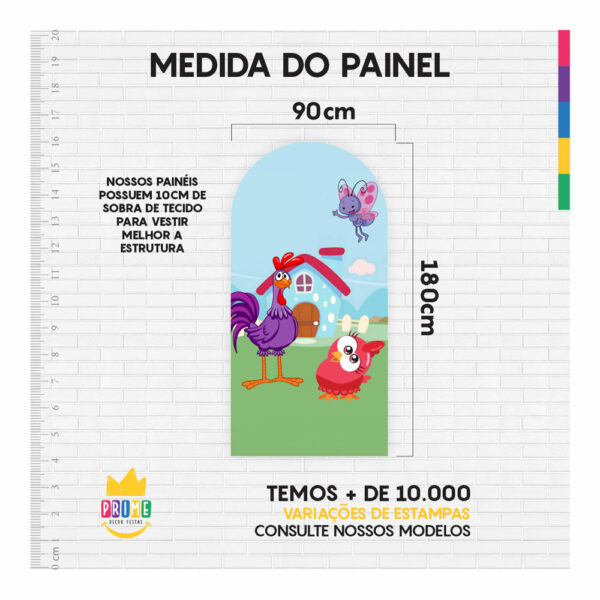 Painel De Festa Romano Decorativo Galinha Pintadinha - Image 5