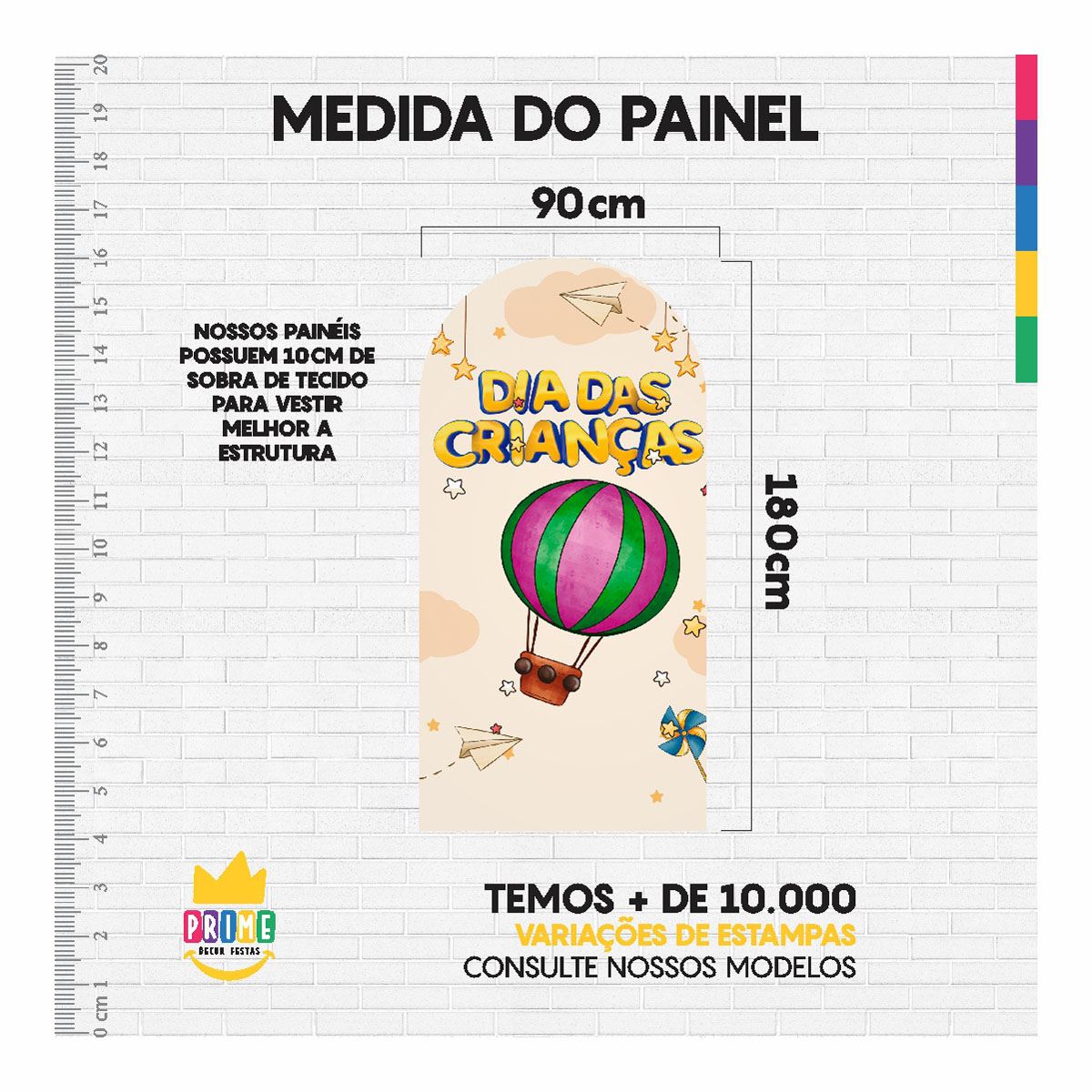 Painel De Festa Romano Decorativo Dia das Crianças - Imagem 5