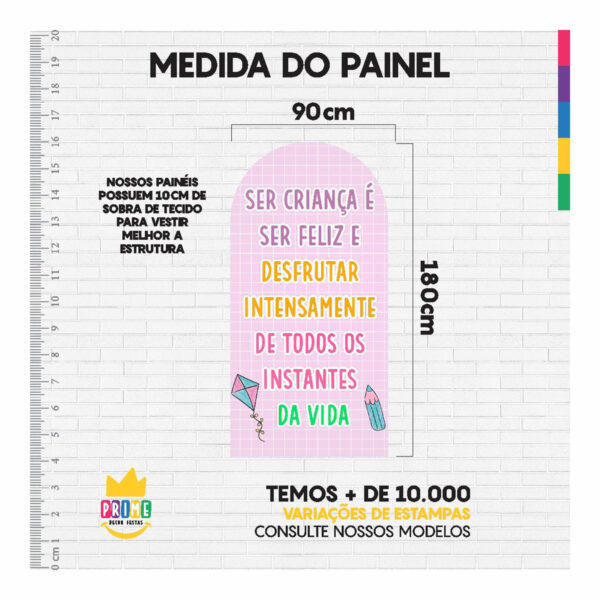 Painel De Festa Romano Decorativo Dia das Crianças - Image 5