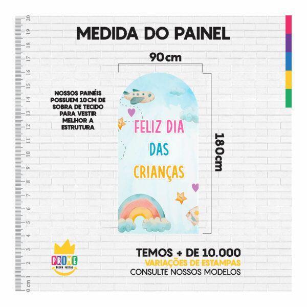 Painel De Festa Romano Decorativo Dia das Crianças - Image 5