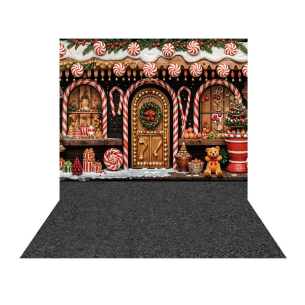 Fundo Fotográfico Natal Candy Tecido 2,20m x 1,50m F1270