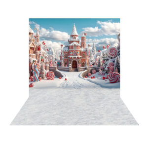 Fundo Fotográfico Natal Candy Tecido 2,20m x 1,50m F1252