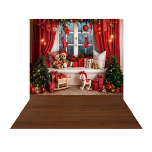 Fundo Fotográfico Natal Presentes Tecido 2,20m x 1,50m F1244