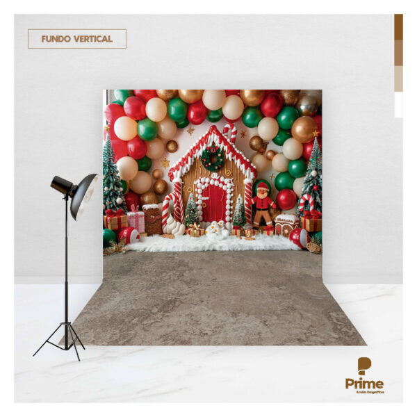 Fundo Fotográfico Natal Tecido 2,20m x 1,50m F1275 - Image 2