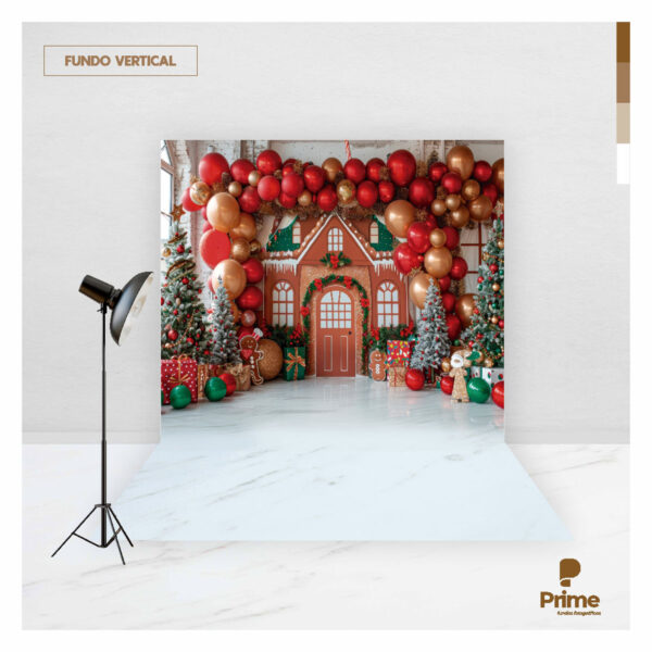 Fundo Fotográfico Natal Tecido 2,20m x 1,50m F1274 - Image 2
