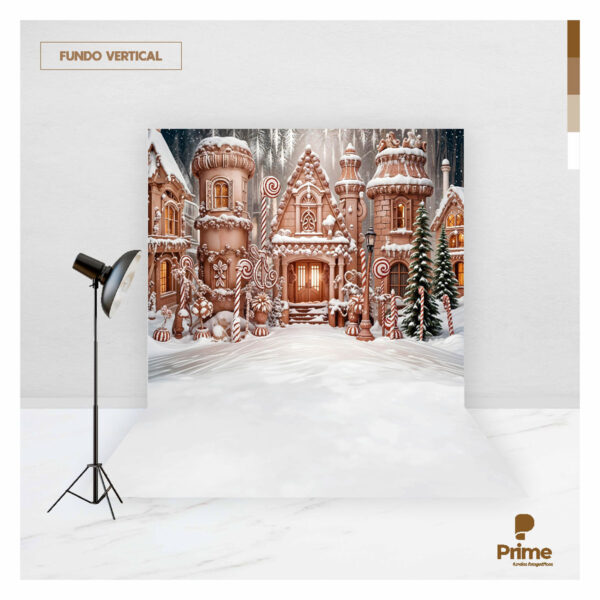 Fundo Fotográfico Natal Candy Tecido 2,20m x 1,50m F1257 - Image 2