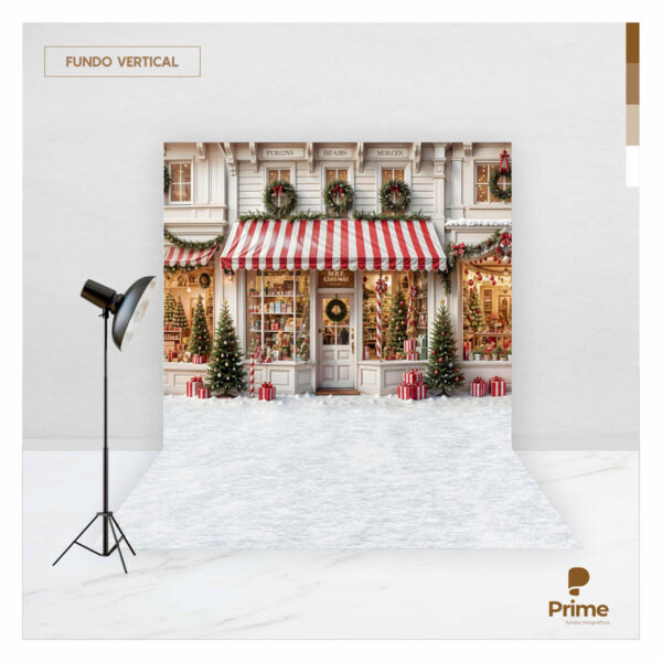 Fundo Fotográfico Natal Loja Tecido 2,20m x 1,50m F1256 - Image 2