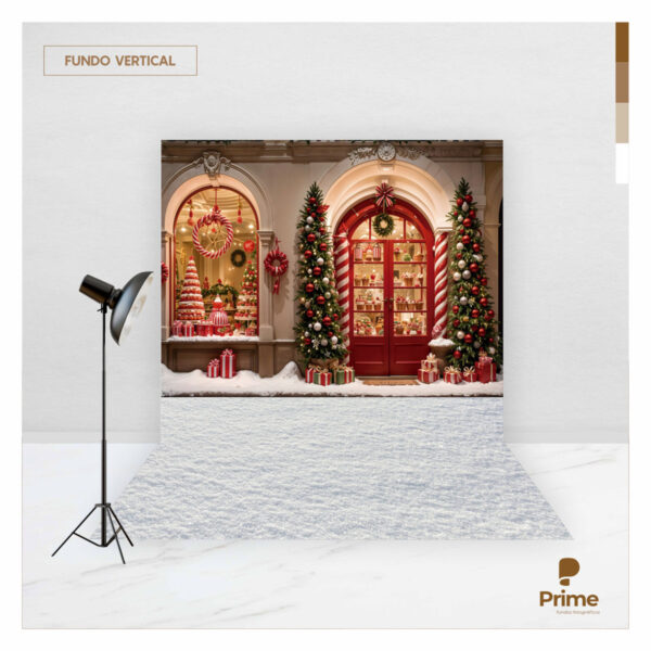 Fundo Fotográfico Natal Loja Tecido 2,20m x 1,50m F1248 - Image 2