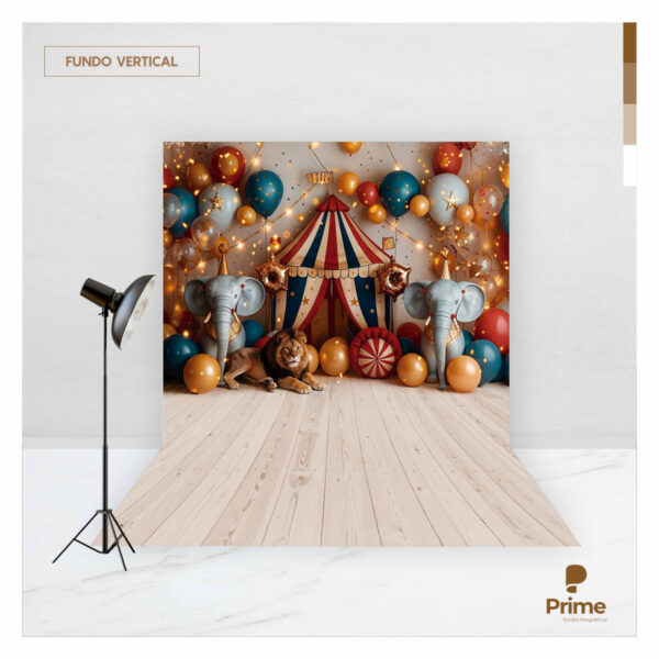 Fundo Fotográfico Circo Baby Tecido 2,20m x 1,50m F1219 - Image 2