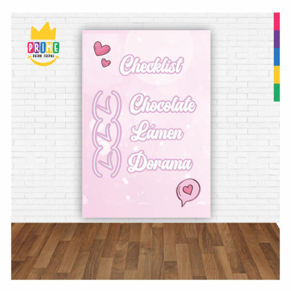 Painel de Festa Retangular Dorama 3D casadinho 1,50m x 2,20 - Image 2