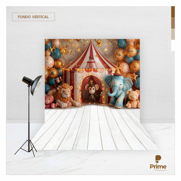 Fundo Fotográfico Circo Baby Tecido 2,20m x 1,50m F1212 - Image 2