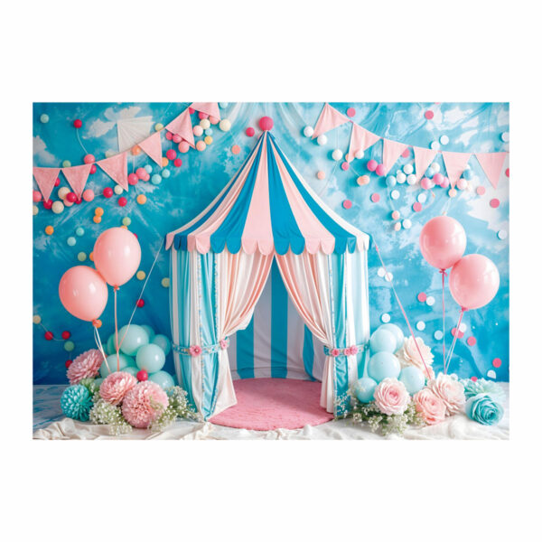 Fundo Fotográfico Circo Baby Tecido 2,20m x 1,50m F1217 - Image 3