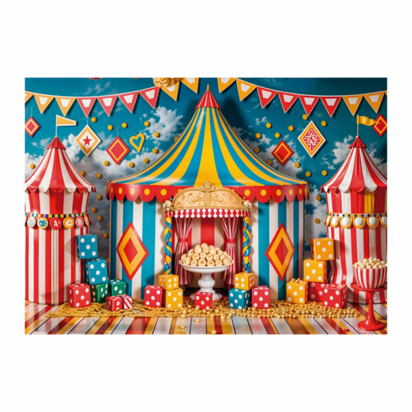 Fundo Fotográfico Circo Tecido 2,20m x 1,50m F1207 - Image 3