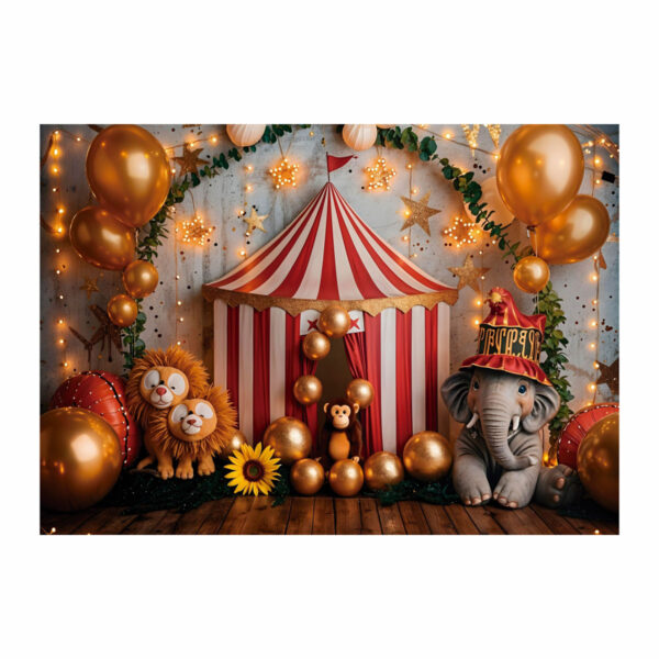 Fundo Fotográfico Circo Baby Tecido 2,20m x 1,50m F1211 - Image 3