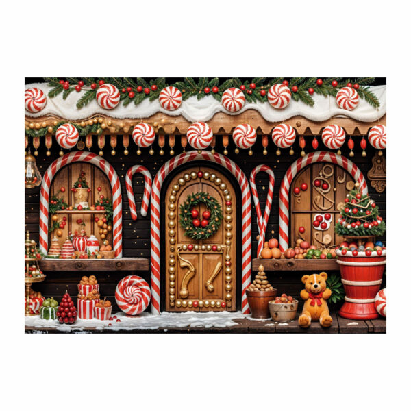 Fundo Fotográfico Natal Candy Tecido 2,20m x 1,50m F1270 - Image 3