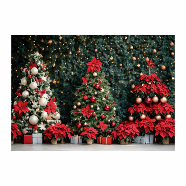 Fundo Fotográfico Natal Árvores Tecido 2,20m x 1,50m F1267 - Image 3