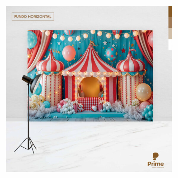 Fundo Fotográfico Circo Tecido 2,20m x 1,50m F1218 - Image 4