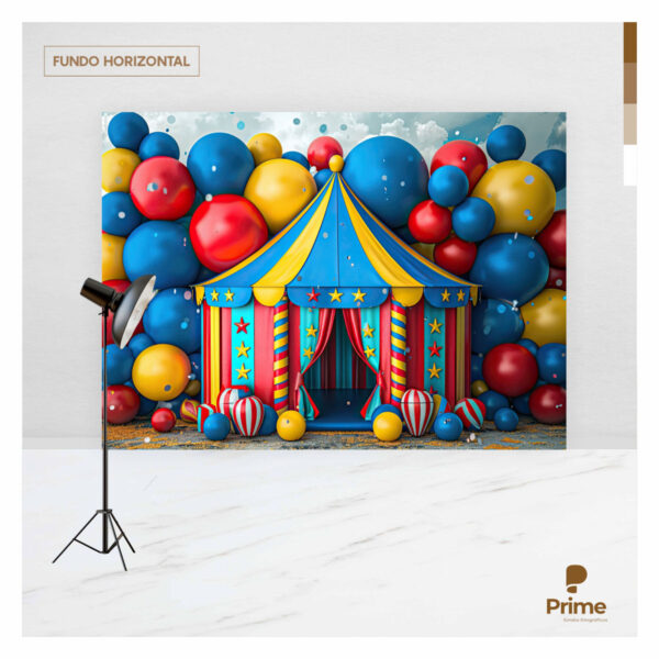 Fundo Fotográfico Circo Tecido 2,20m x 1,50m F1205 - Image 4