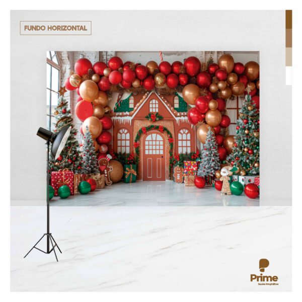 Fundo Fotográfico Natal Tecido 2,20m x 1,50m F1274 - Image 4