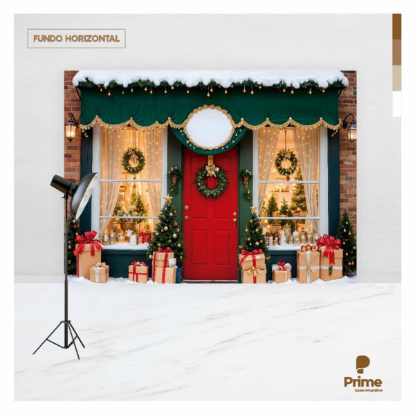 Fundo Fotográfico Natal Loja Tecido 2,20m x 1,50m F1271 - Image 4