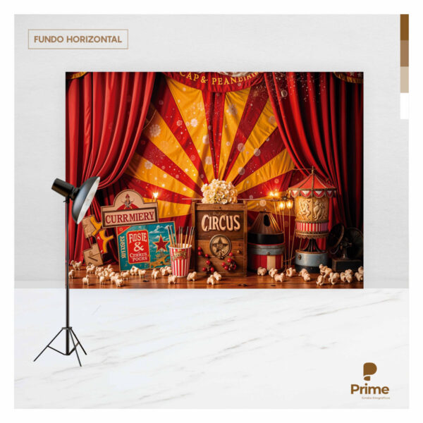 Fundo Fotográfico Circo Tecido 2,20m x 1,50m F1213 - Image 4