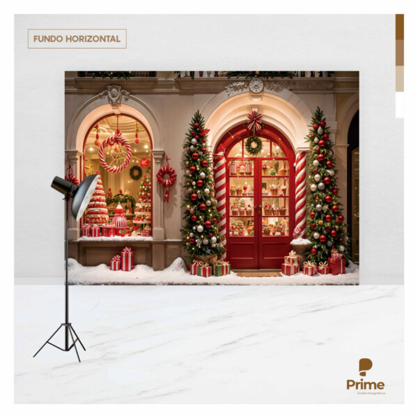 Fundo Fotográfico Natal Loja Tecido 2,20m x 1,50m F1248 - Image 4