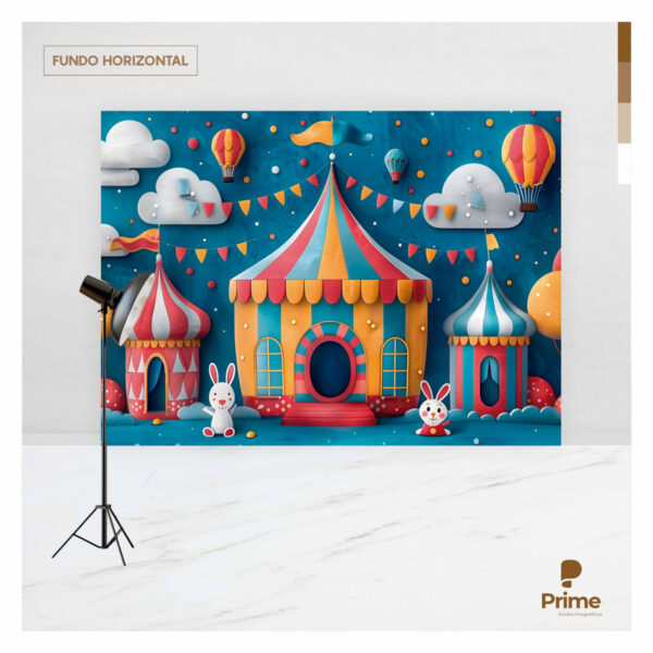Fundo Fotográfico Circo Tecido 2,20m x 1,50m F1220 - Image 4
