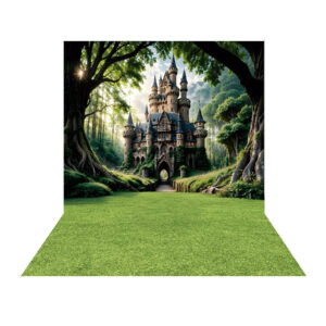 Fundo Fotográfico Castelo Floresta Tecido 2,20m x 1,50m F1319