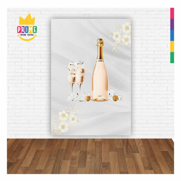 Painel de Festa Retangular Ano Novo Reveillon 3D 1,50m x 2,20 Casadinho - Image 2