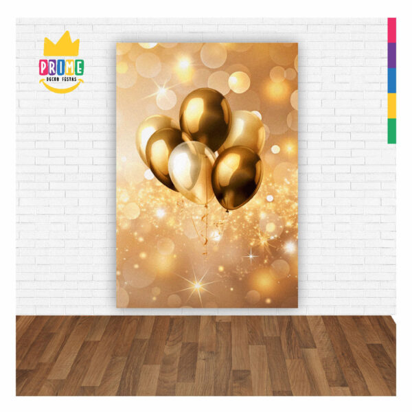 Painel de Festa Retangular Ano Novo Reveillon 3D 1,50m x 2,20 Casadinho - Image 2