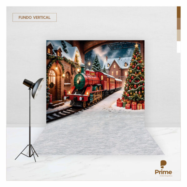 Fundo Fotográfico Natal Tecido 2,20m x 1,50m F1307 - Image 2