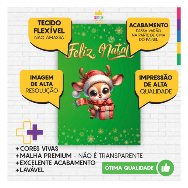 Kit Natal Painel Redondo + Trio Capas + Retangular Tecido - Image 4