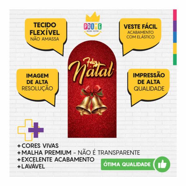 Painel De Festa Romano Decorativo Natal CLD745 - Image 3